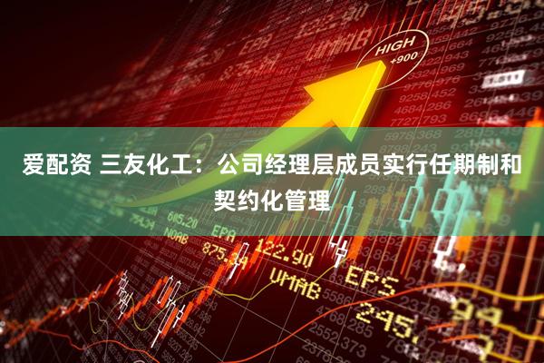 爱配资 三友化工：公司经理层成员实行任期制和契约化管理